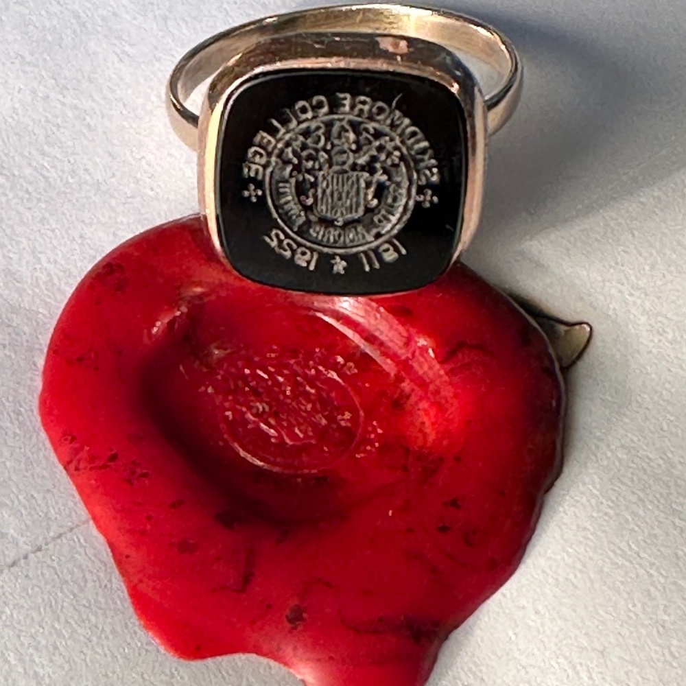 Skidmore College Sealing Ring Owned By Founder Lucy Scribner Skidmore